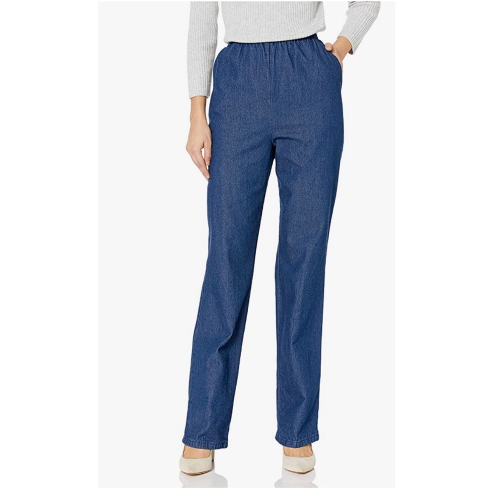 Chic Classic Collection Cotton Pull-on Pant